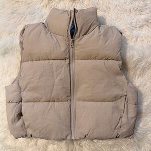 H&M Light Tan Puffer Vest